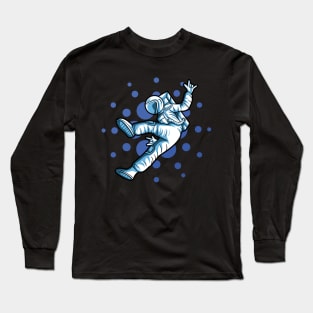 Cardano to the moon Astronaut ADA Blockchain Crypto Currency Hodl Whale Long Sleeve T-Shirt